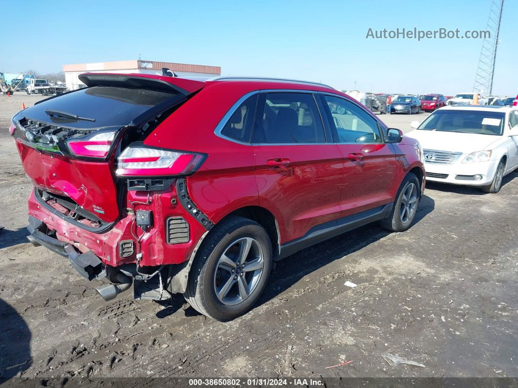 2020 Ford Edge Sel Red vin: 2FMPK3J98LBB17721