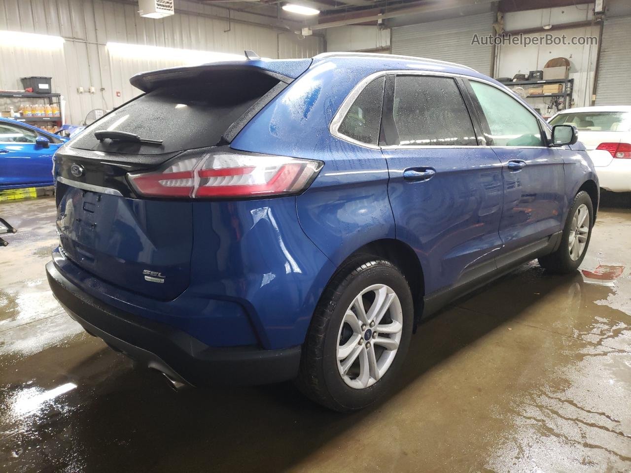 2020 Ford Edge Sel Blue vin: 2FMPK3J98LBB22353