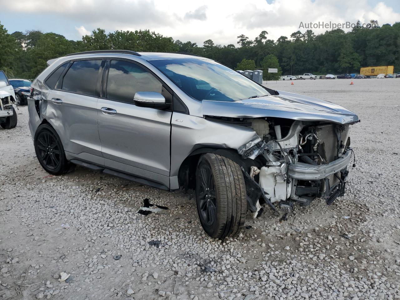 2020 Ford Edge Sel Silver vin: 2FMPK3J98LBB30632