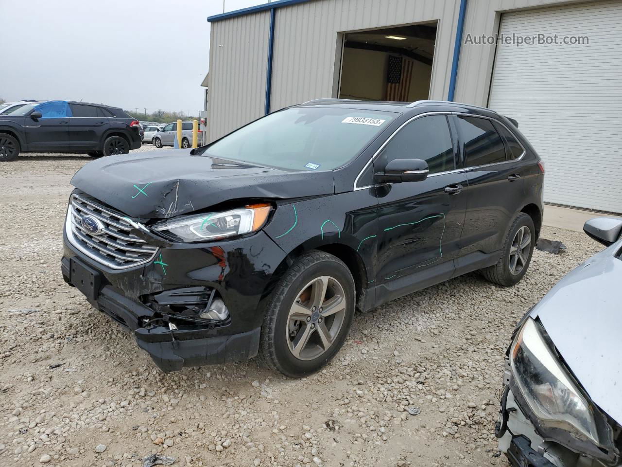 2020 Ford Edge Sel Black vin: 2FMPK3J98LBB60472