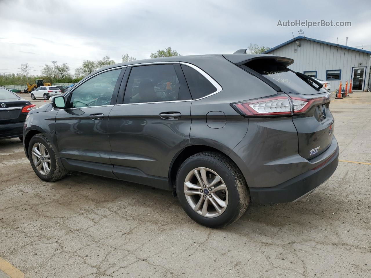 2015 Ford Edge Sel Gray vin: 2FMPK3J99FBC37760