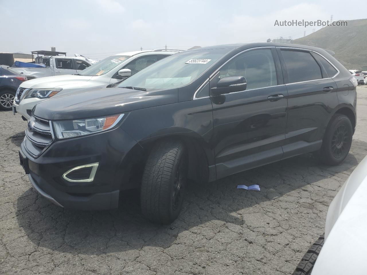 2016 Ford Edge Sel Black vin: 2FMPK3J99GBB04739