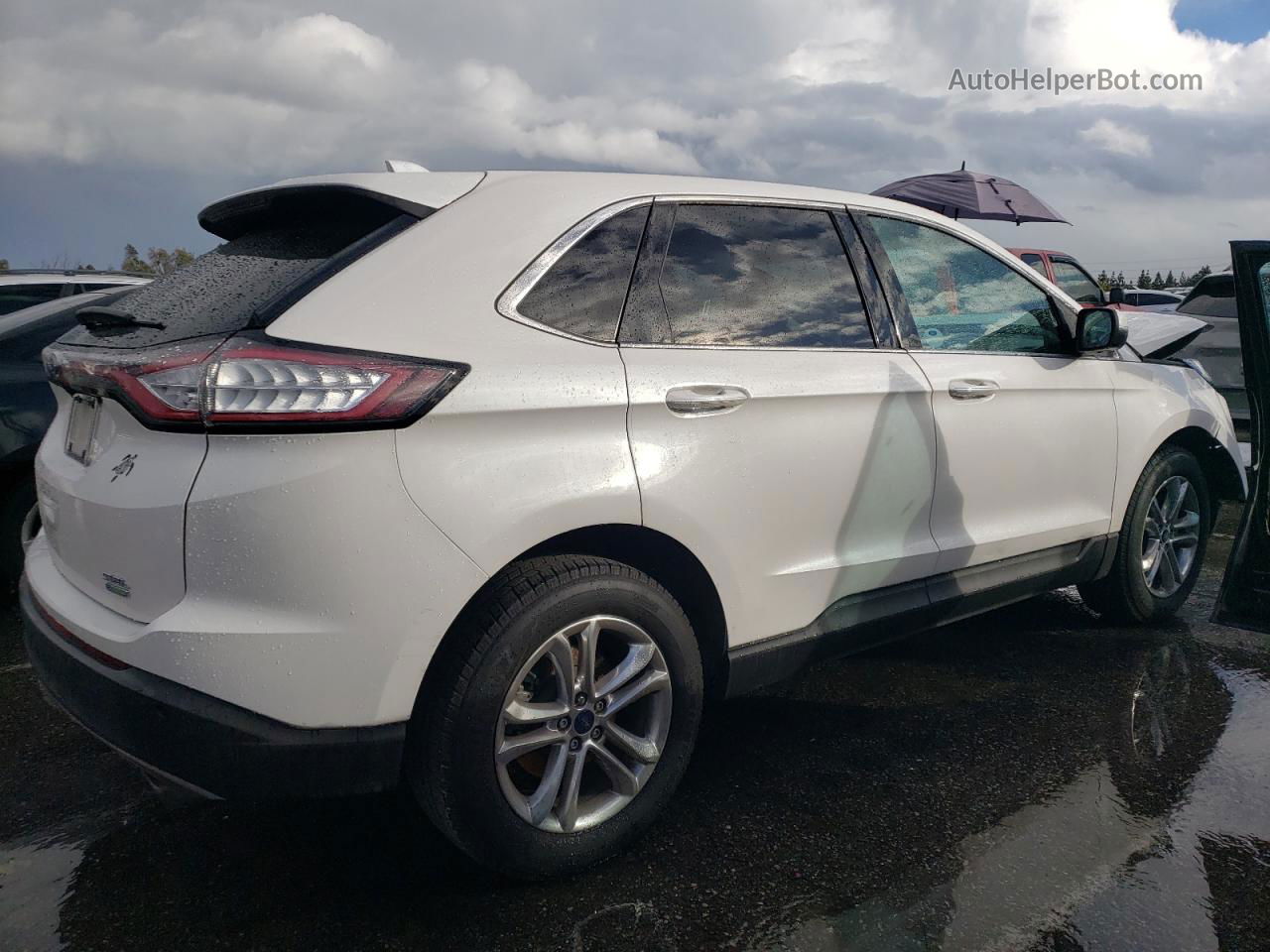 2016 Ford Edge Sel Белый vin: 2FMPK3J99GBB66688