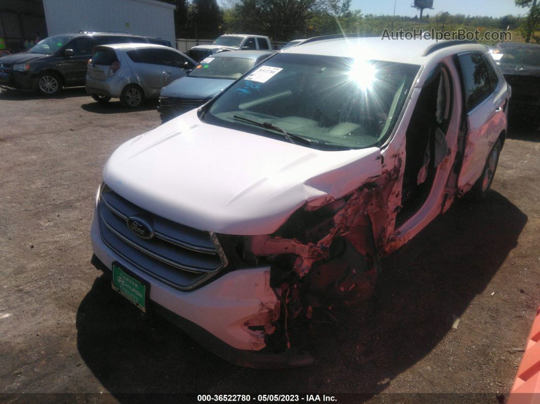 2016 Ford Edge Sel White vin: 2FMPK3J99GBB89842