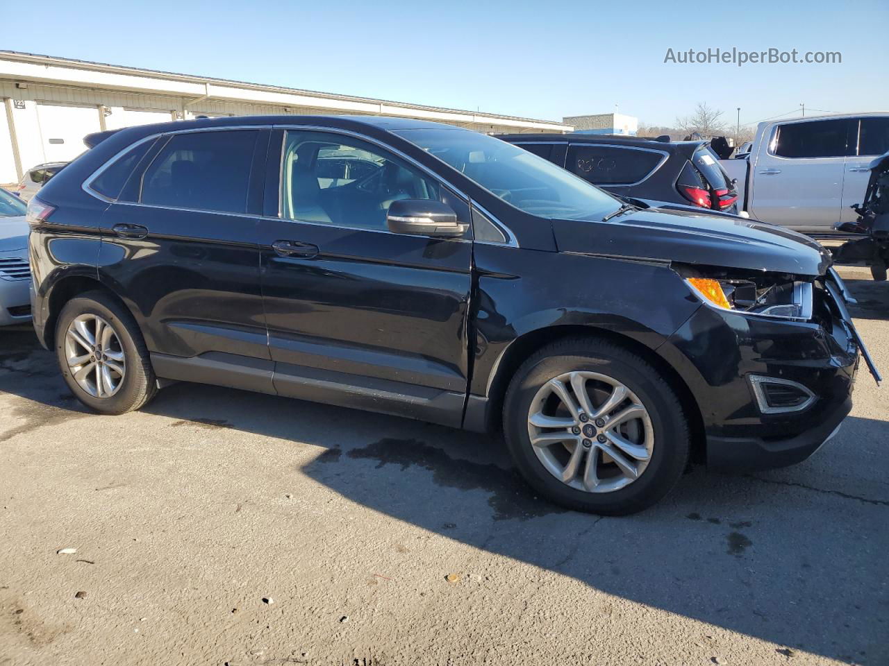 2016 Ford Edge Sel Черный vin: 2FMPK3J99GBC10253