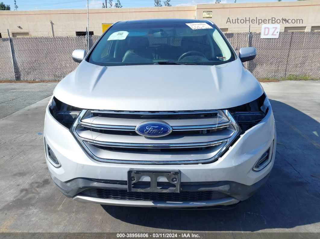 2016 Ford Edge Sel Silver vin: 2FMPK3J99GBC24976