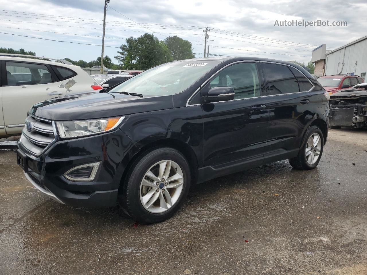 2017 Ford Edge Sel Black vin: 2FMPK3J99HBB44157