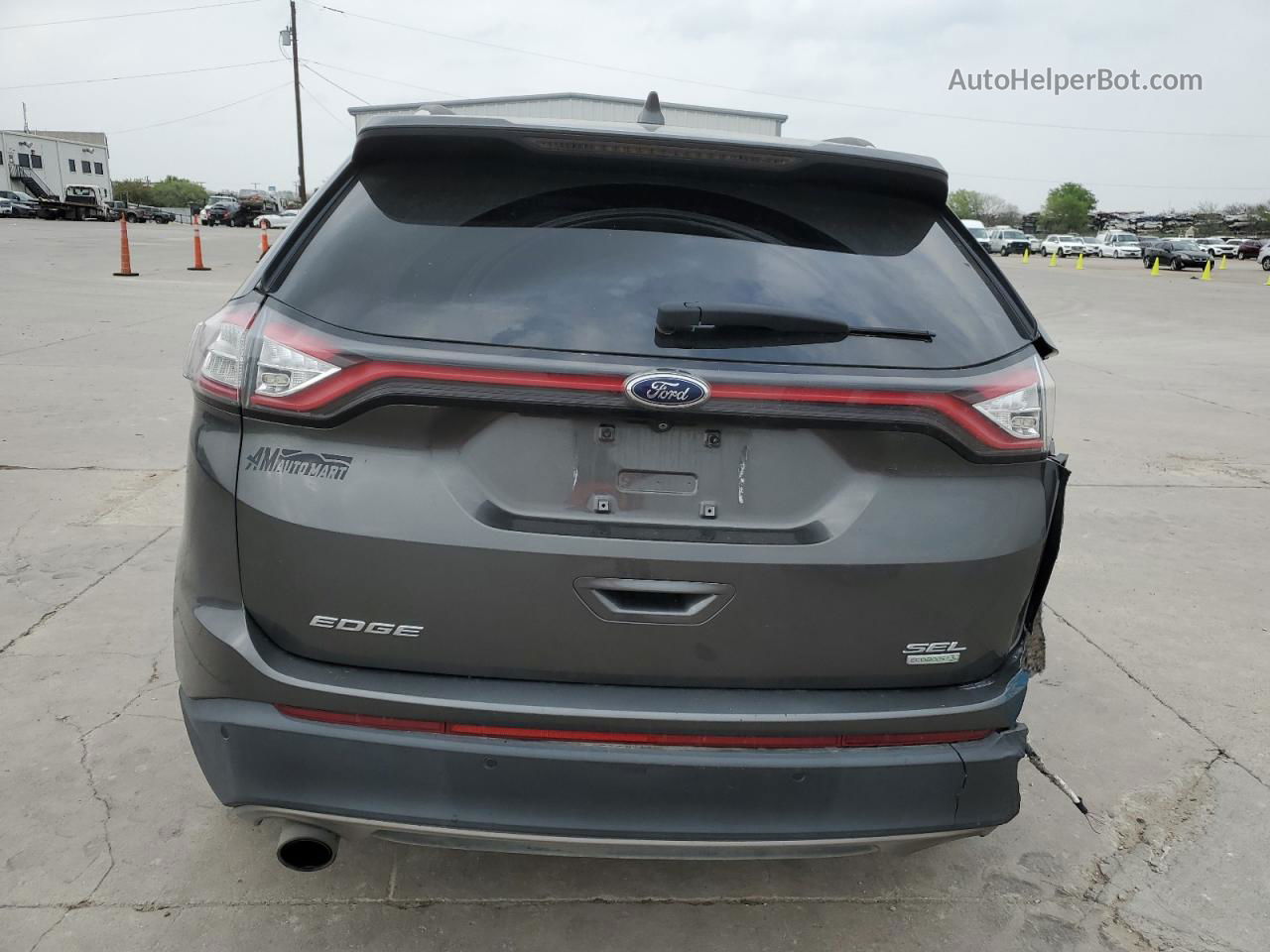 2017 Ford Edge Sel Gray vin: 2FMPK3J99HBB51741