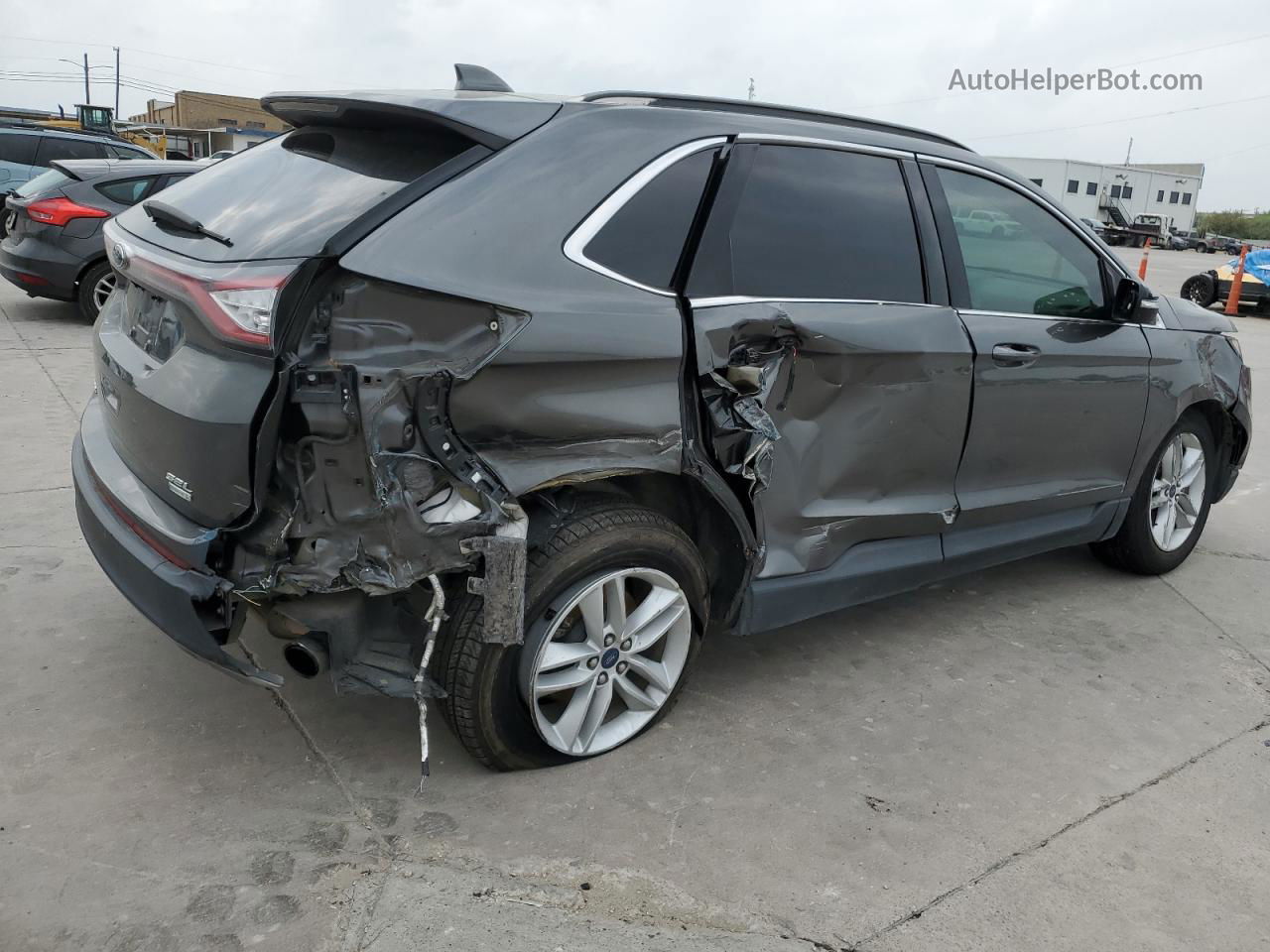 2017 Ford Edge Sel Серый vin: 2FMPK3J99HBB51741