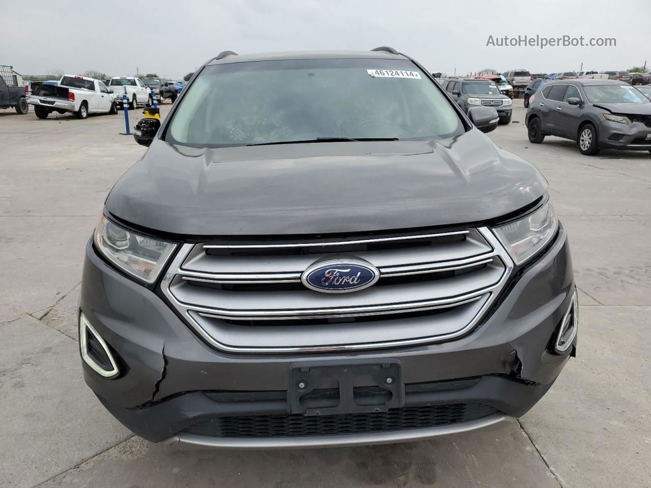 2017 Ford Edge Sel Gray vin: 2FMPK3J99HBB51741