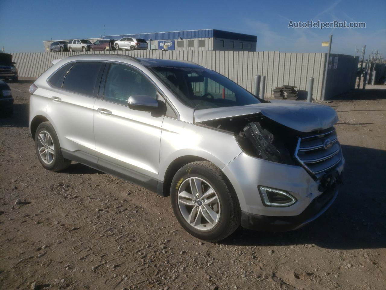 2018 Ford Edge Sel Silver vin: 2FMPK3J99JBB58792