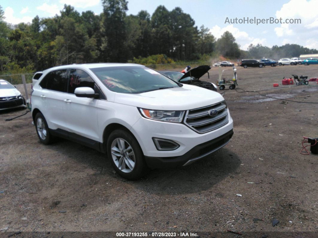 2018 Ford Edge Sel White vin: 2FMPK3J99JBB64303