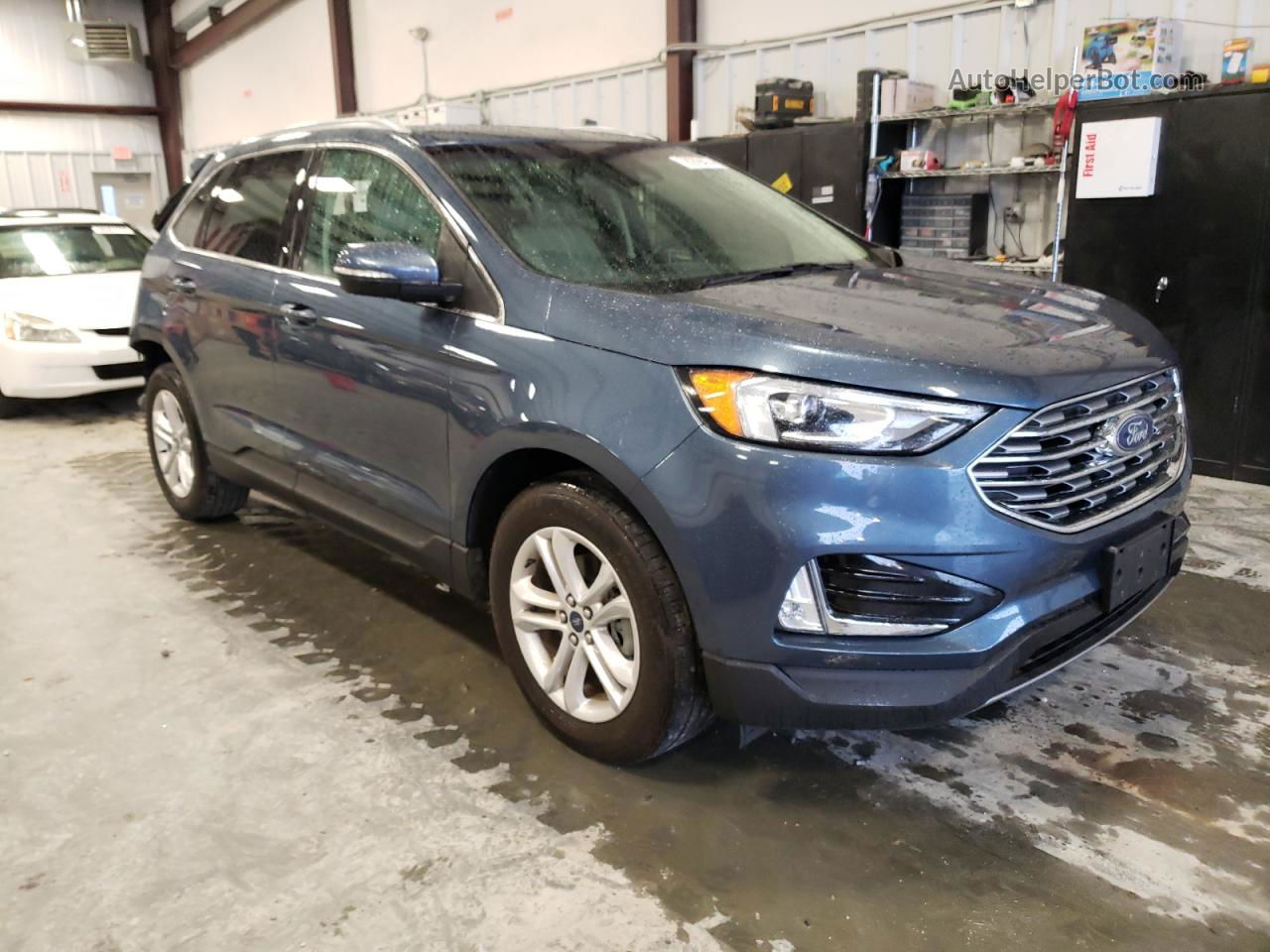 2019 Ford Edge Sel Blue vin: 2FMPK3J99KBB19329