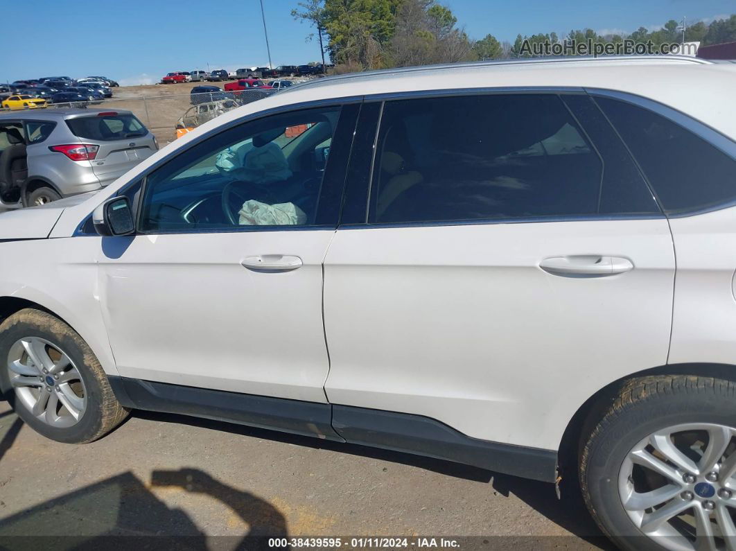 2019 Ford Edge Sel White vin: 2FMPK3J99KBB85511