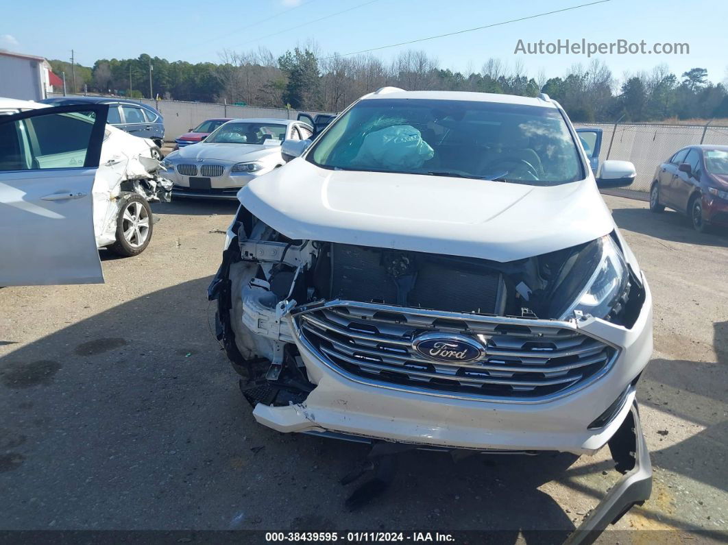 2019 Ford Edge Sel White vin: 2FMPK3J99KBB85511