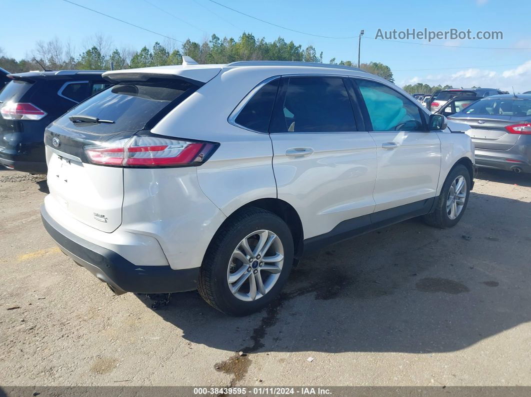 2019 Ford Edge Sel White vin: 2FMPK3J99KBB85511