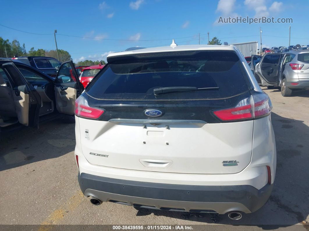 2019 Ford Edge Sel White vin: 2FMPK3J99KBB85511