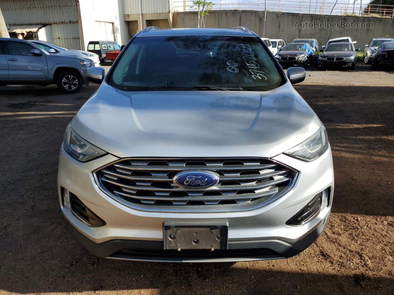 2019 Ford Edge Sel Silver vin: 2FMPK3J99KBC03571