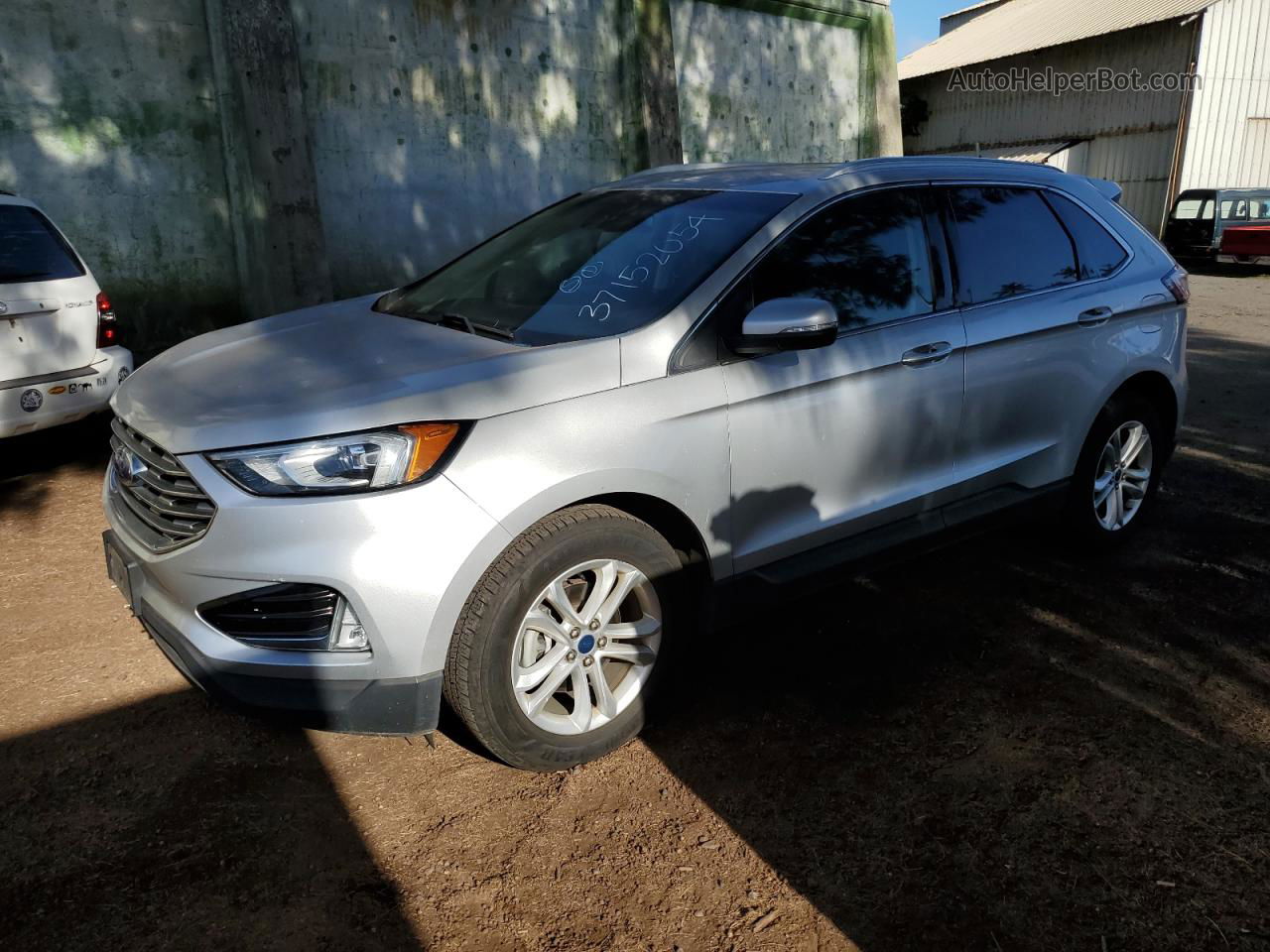 2019 Ford Edge Sel Silver vin: 2FMPK3J99KBC03571