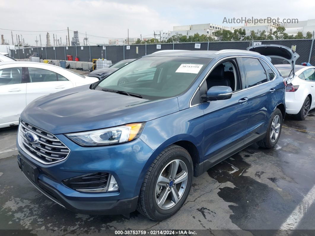 2019 Ford Edge Sel Dark Blue vin: 2FMPK3J99KBC21486