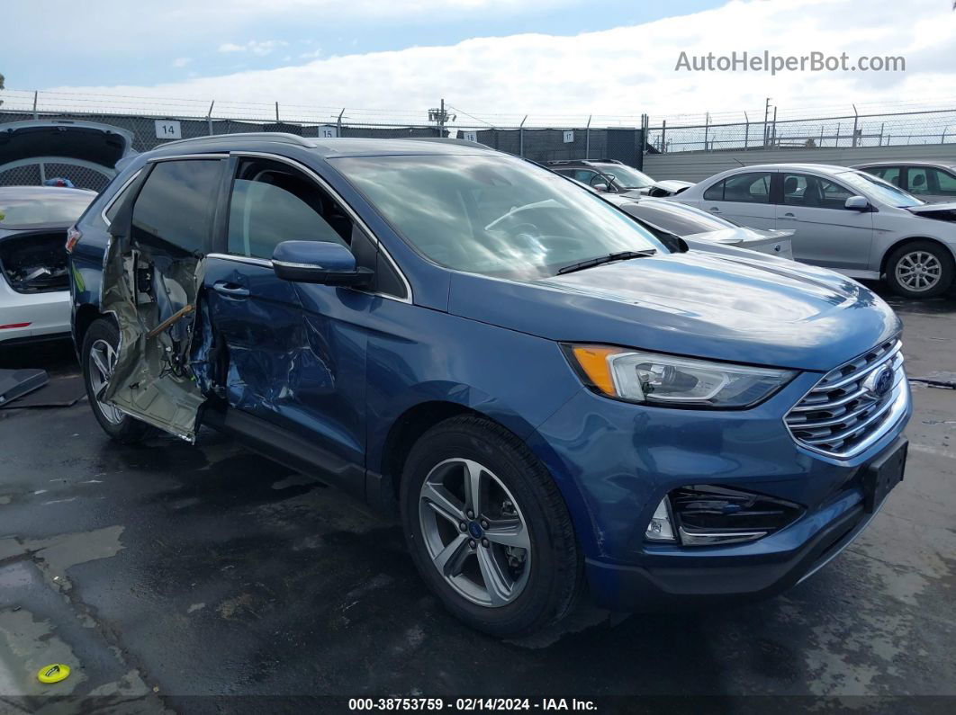 2019 Ford Edge Sel Dark Blue vin: 2FMPK3J99KBC21486