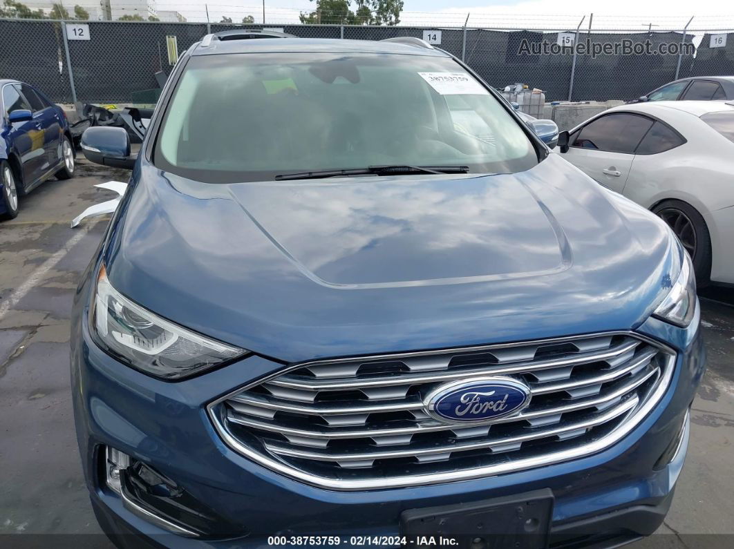 2019 Ford Edge Sel Dark Blue vin: 2FMPK3J99KBC21486