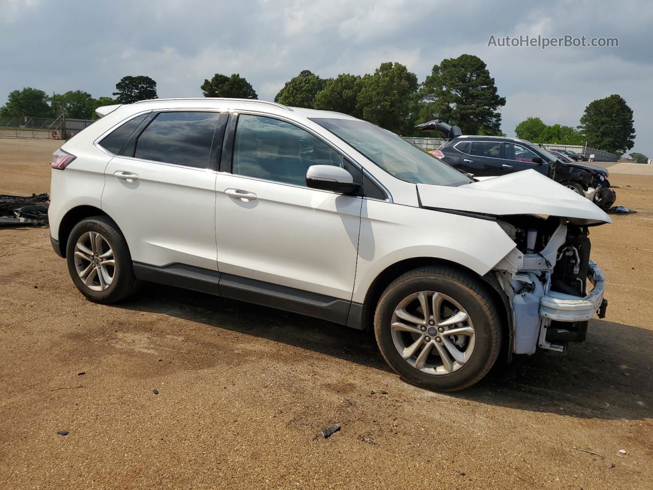 2020 Ford Edge Sel Белый vin: 2FMPK3J99LBA04490