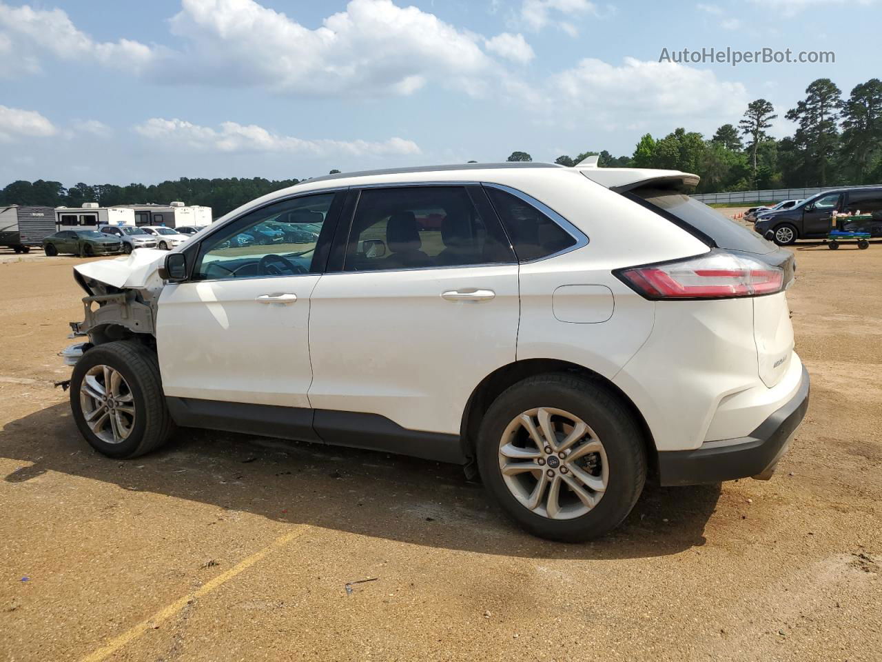 2020 Ford Edge Sel Белый vin: 2FMPK3J99LBA04490