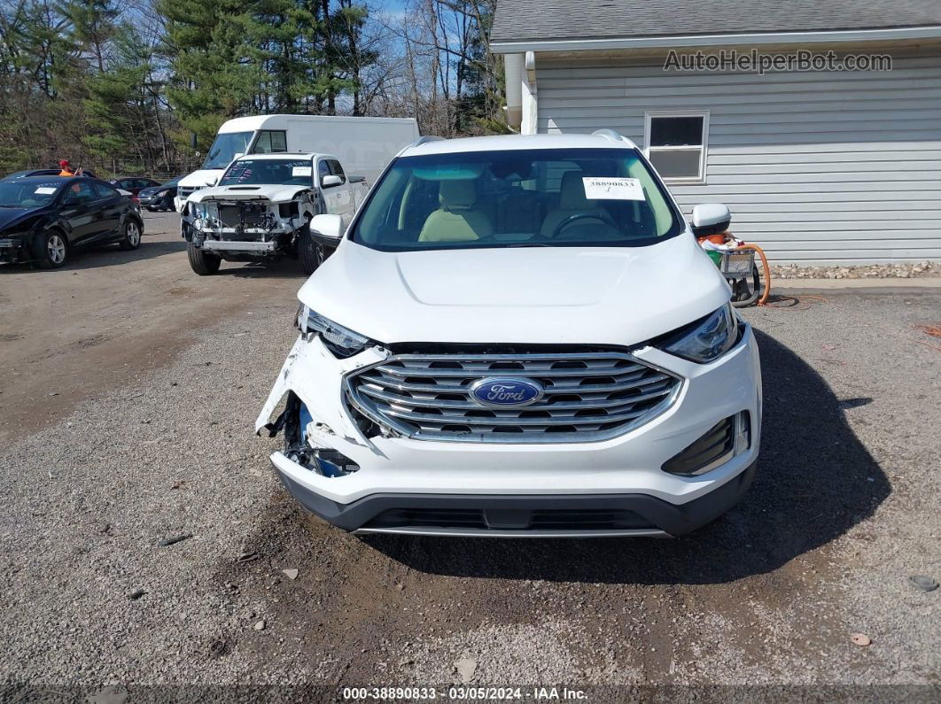 2020 Ford Edge Sel White vin: 2FMPK3J99LBA08314