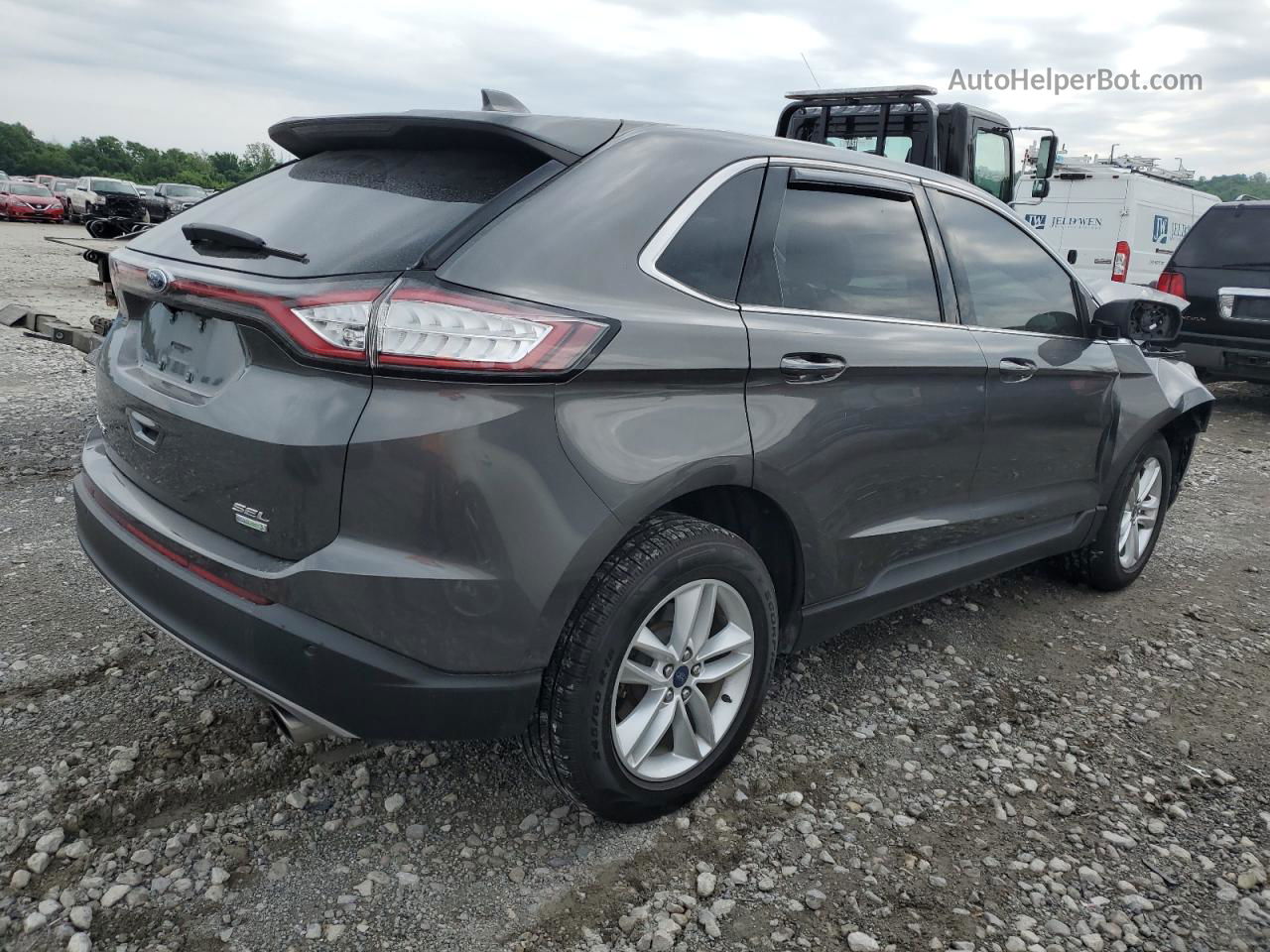 2017 Ford Edge Sel Серый vin: 2FMPK3J9XHBC09405