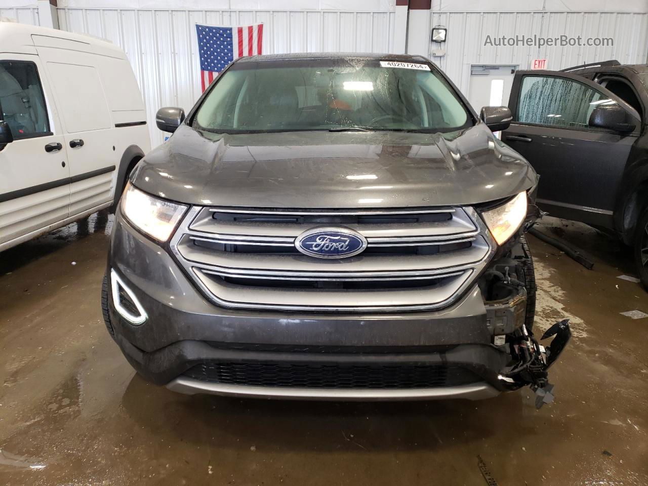 2017 Ford Edge Sel Черный vin: 2FMPK3J9XHBC32246