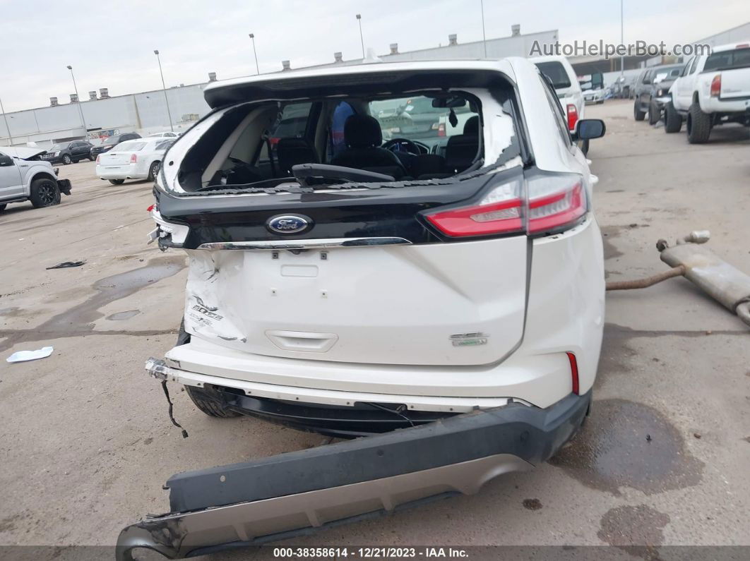 2019 Ford Edge Sel Белый vin: 2FMPK3J9XKBB08226