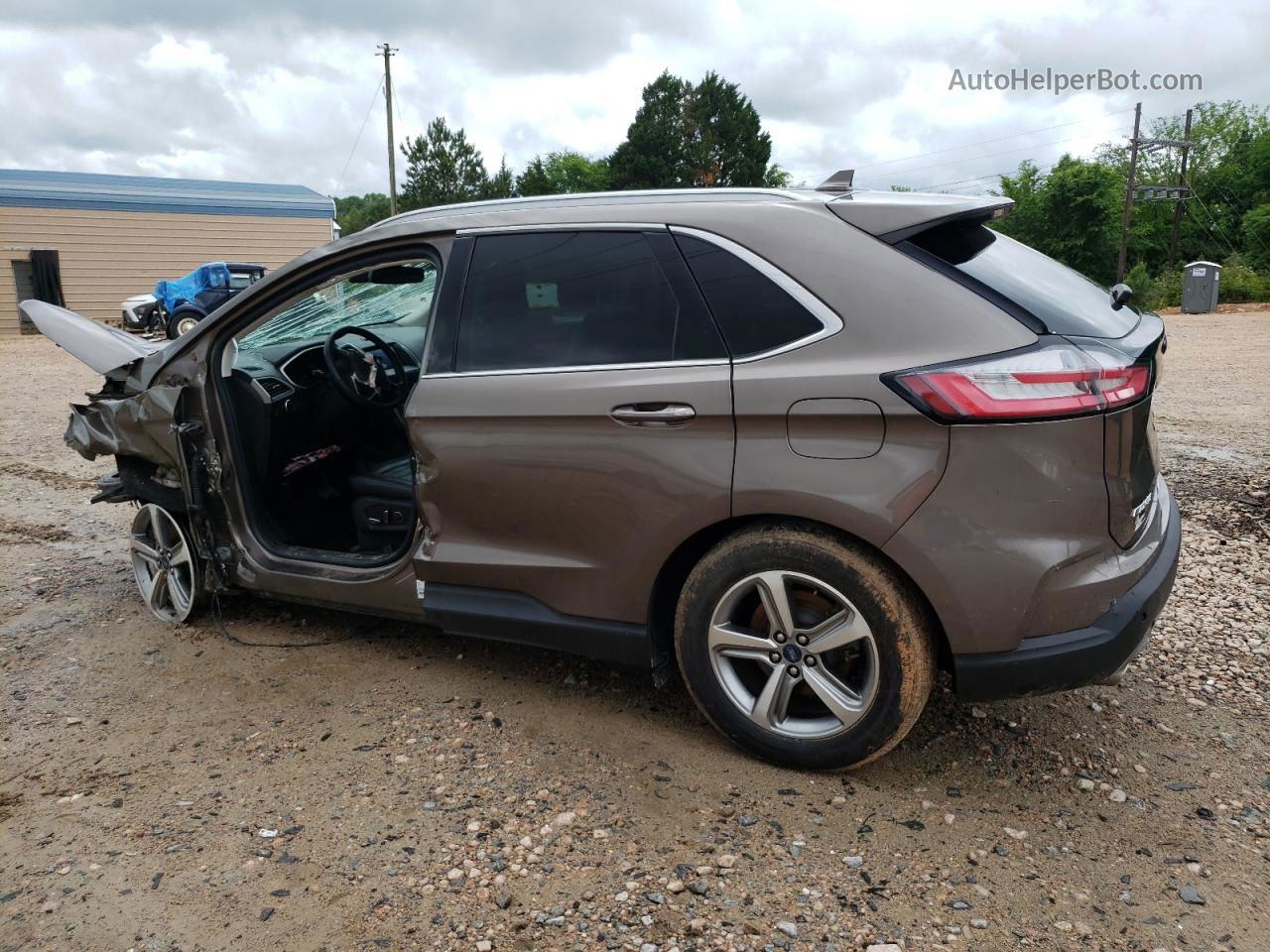 2019 Ford Edge Sel Brown vin: 2FMPK3J9XKBB31070