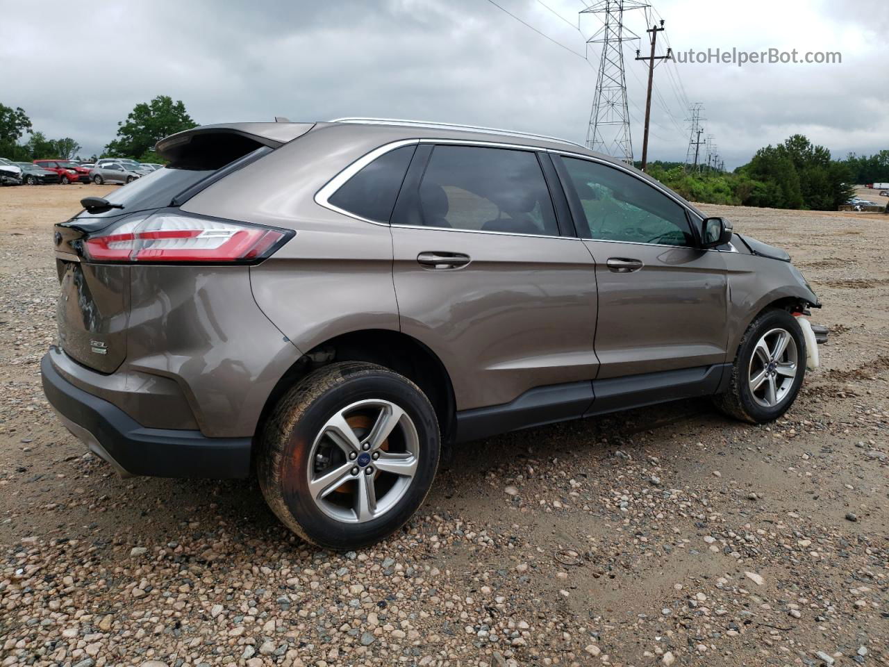 2019 Ford Edge Sel Brown vin: 2FMPK3J9XKBB31070