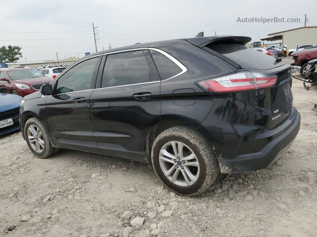 2019 Ford Edge Sel Черный vin: 2FMPK3J9XKBB68846