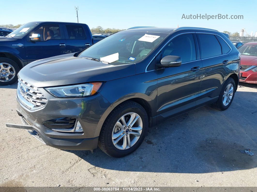 2019 Ford Edge Sel Gray vin: 2FMPK3J9XKBB95951