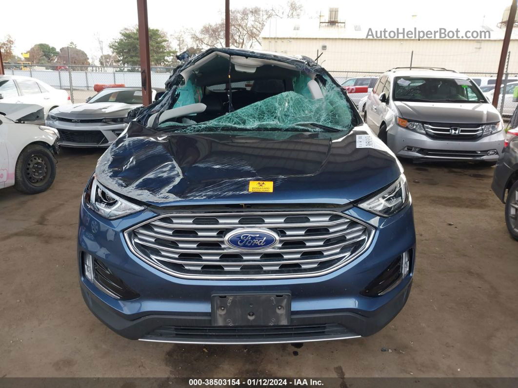 2019 Ford Edge Sel Blue vin: 2FMPK3J9XKBC49152