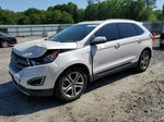 2016 Ford Edge Titanium White vin: 2FMPK3K80GBB67458