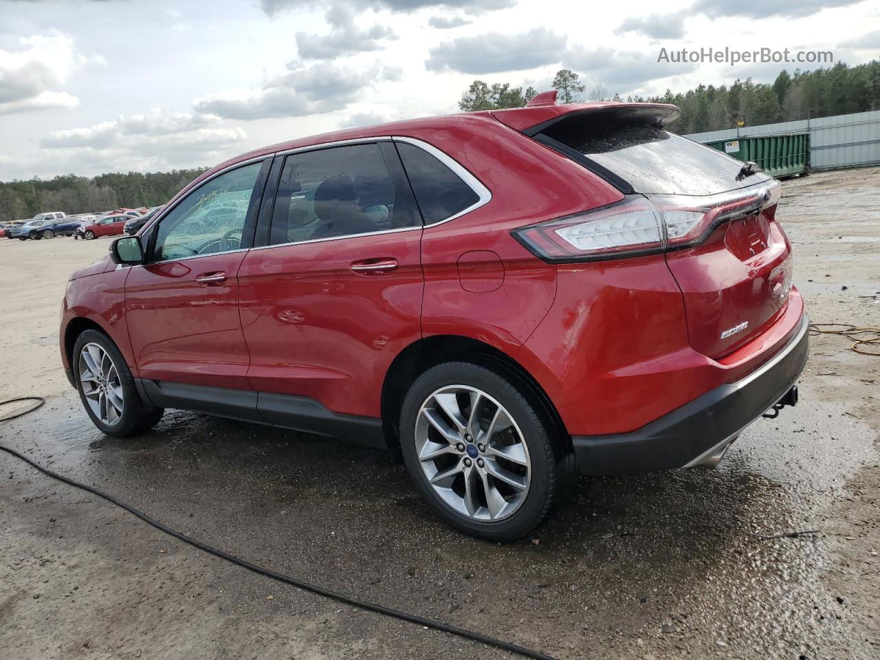 2018 Ford Edge Titanium Red vin: 2FMPK3K80JBB35567