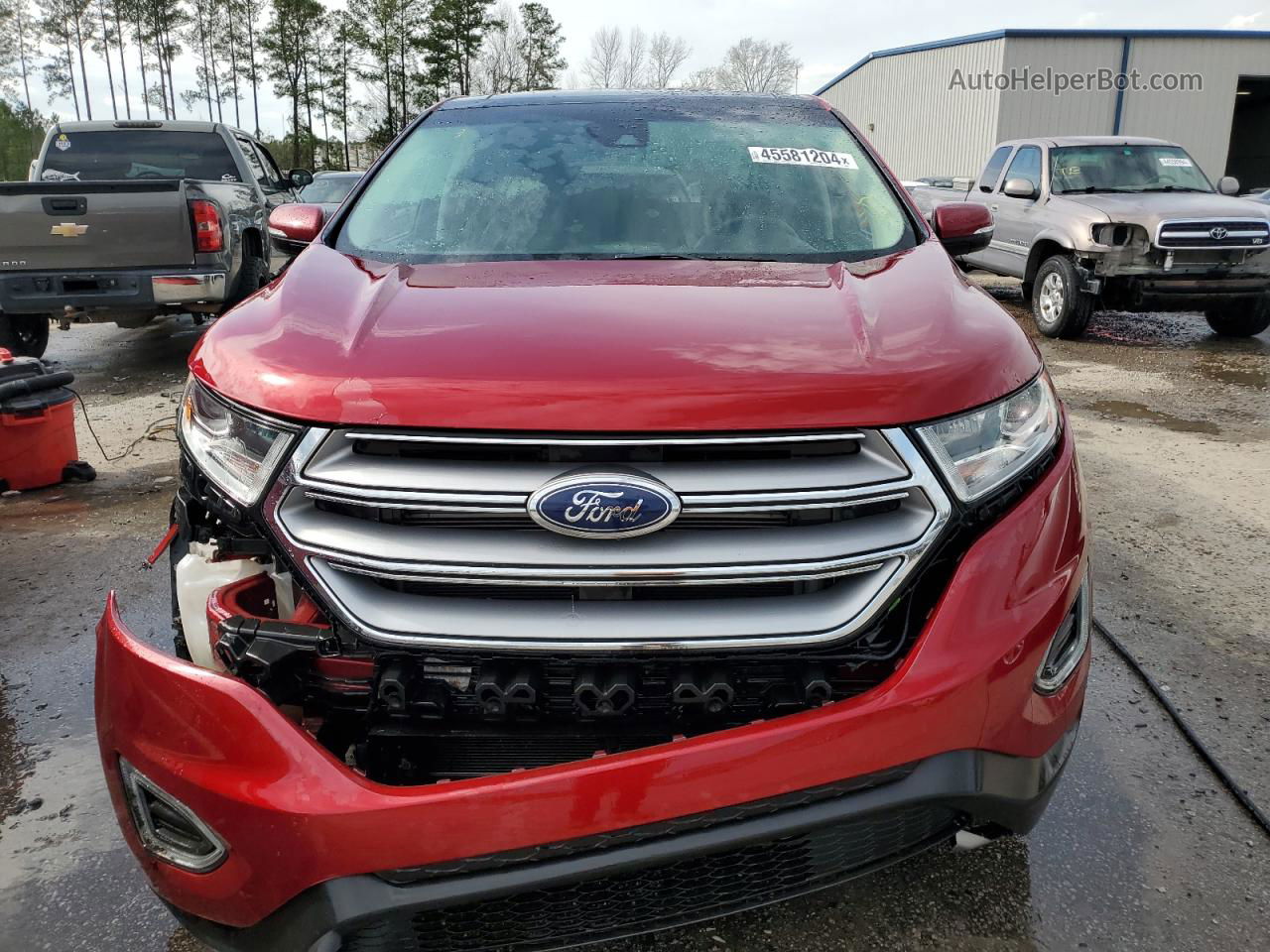 2018 Ford Edge Titanium Red vin: 2FMPK3K80JBB35567