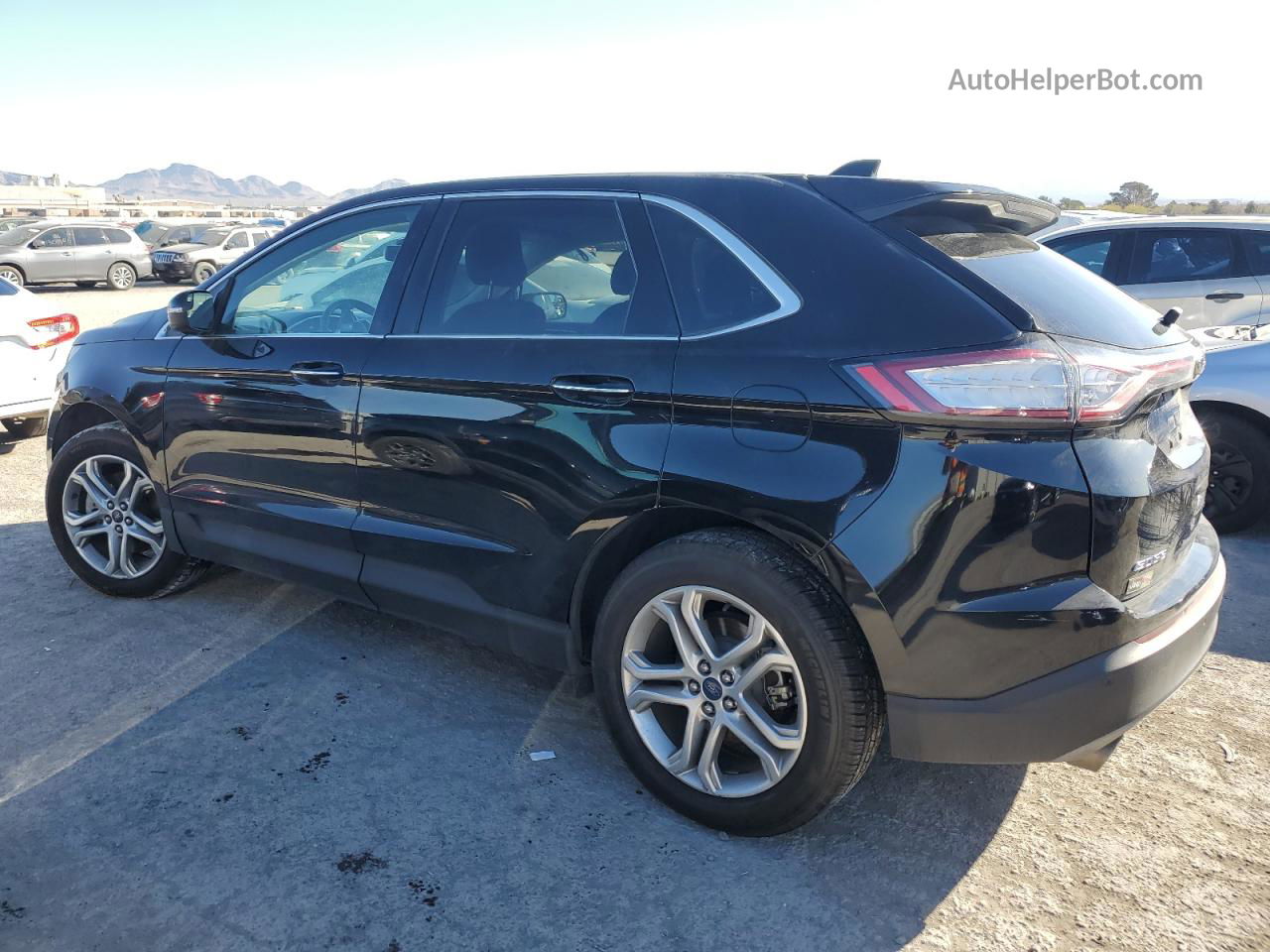 2018 Ford Edge Titanium Черный vin: 2FMPK3K80JBB88463