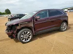 2018 Ford Edge Titanium Burgundy vin: 2FMPK3K80JBC26726