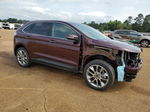 2018 Ford Edge Titanium Burgundy vin: 2FMPK3K80JBC26726