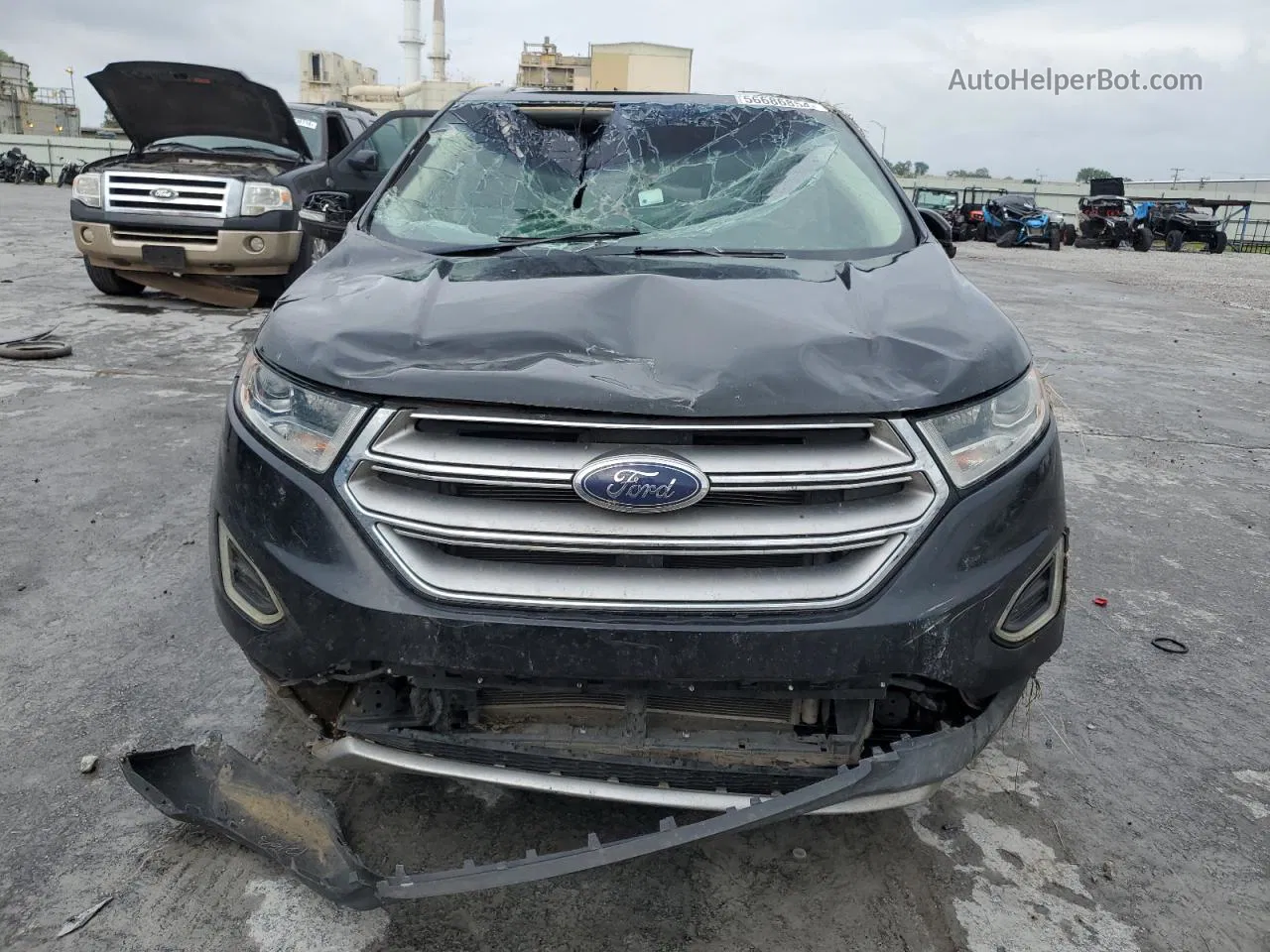 2015 Ford Edge Titanium Black vin: 2FMPK3K81FBB51834