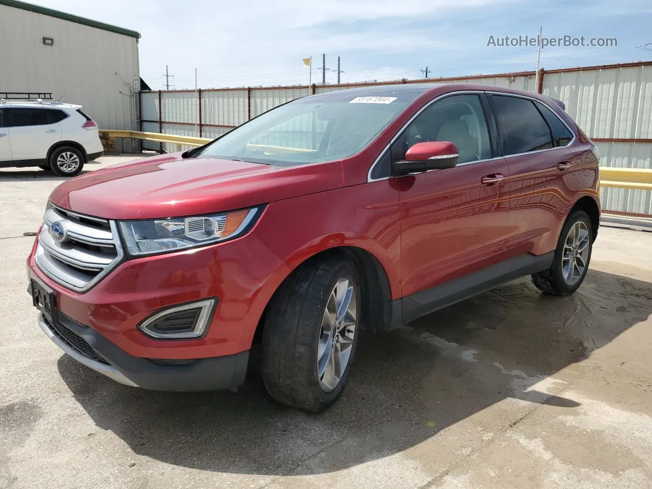 2018 Ford Edge Titanium Бордовый vin: 2FMPK3K81JBB52992