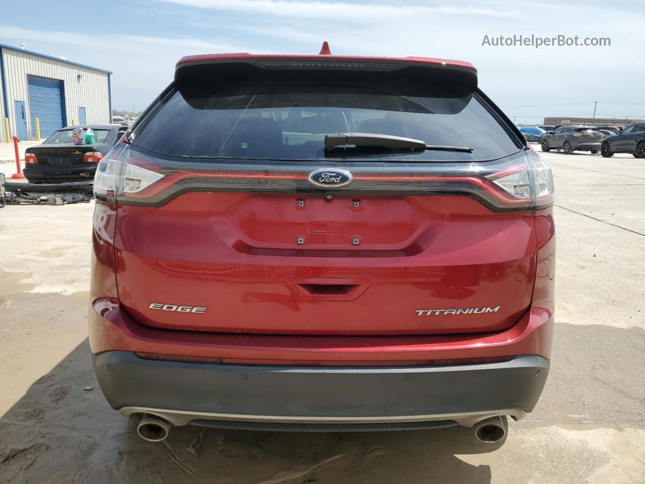 2018 Ford Edge Titanium Бордовый vin: 2FMPK3K81JBB52992