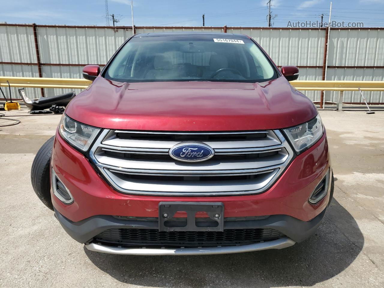 2018 Ford Edge Titanium Бордовый vin: 2FMPK3K81JBB52992