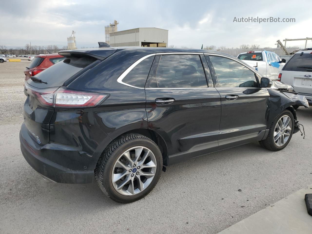 2017 Ford Edge Titanium Black vin: 2FMPK3K82HBB73621