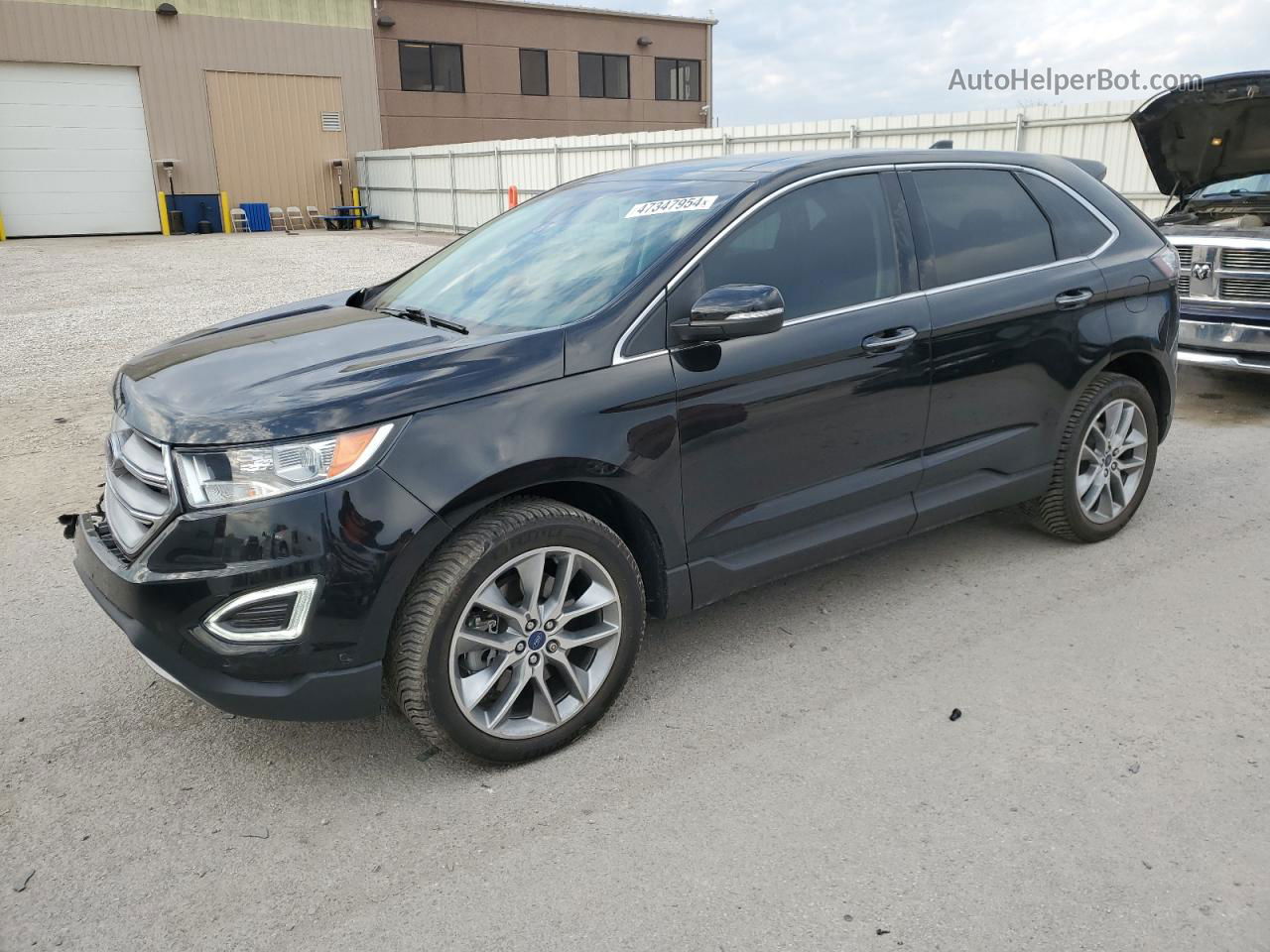 2017 Ford Edge Titanium Черный vin: 2FMPK3K82HBB73621