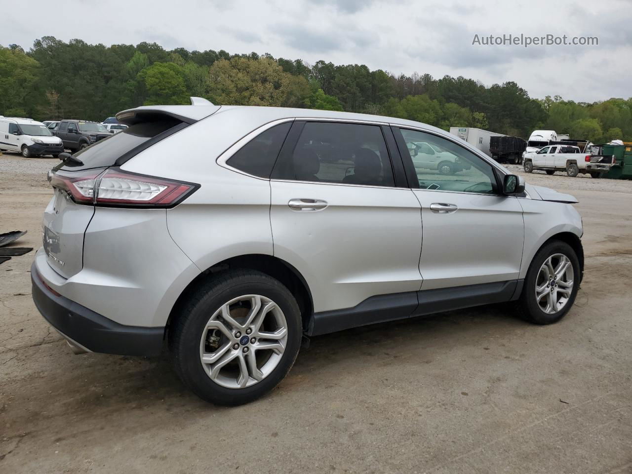 2018 Ford Edge Titanium Silver vin: 2FMPK3K82JBB88318